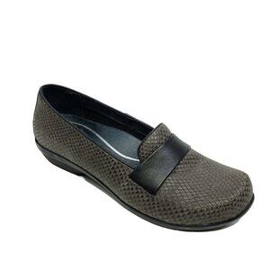 Dansko Loafers Oksana Marseille Casual Walking Shoes Snakeskin Print Size 37 6.5